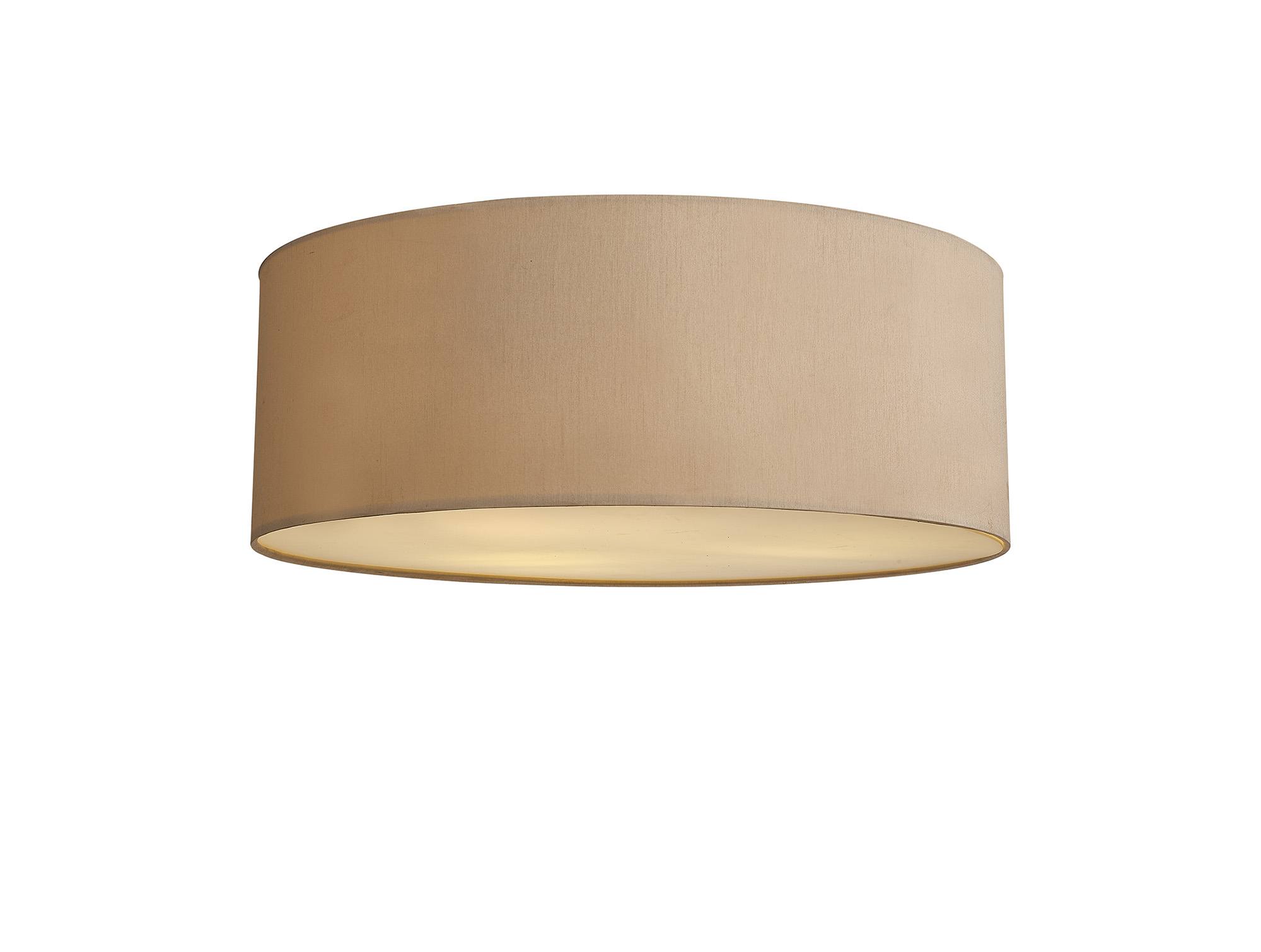 DK0616  Baymont 60cm Flush 3 Light Nude Beige/Moonlight, Frosted Diffuser